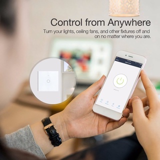 WiFi Smart Home interruptor táctil de pared Treal dispositivo interruptor de tres vías
