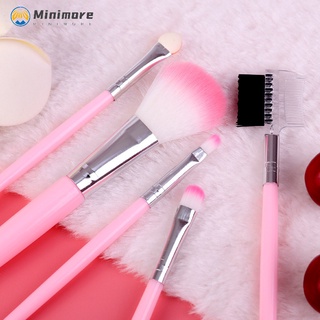 juego de 5 juegos de brochas de maquillaje rosa profesionales, kits de brochas de maquillaje para aplicar la base, mango cónico, cepillos de maquillaje sintéticos premium, herramientas de cosméticos básicas diarias