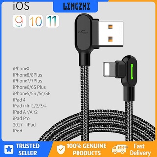 [lingzhi] para apple cable de datos usb doble codo cable de datos micro usb cable de carga