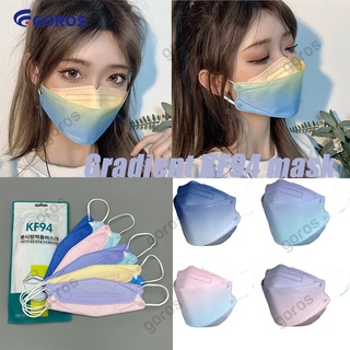 nuevo estilo degradado KF94 Mascarilla 10pcs Máscara coreana protectora transpirable a prueba de polvo eyewear.my