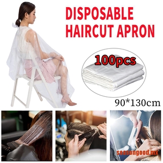 SONGO 100PCS Disposable Salon Barber Hairdressing Shawl Cape Cloth Cloak Waterpr