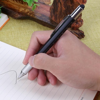 destornillador multifuncional de tinta azul bolígrafo nivel regla bolígrafo bolígrafo (4)