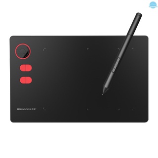 MC 10moons G20 Graphics Drawing Tablet Ultralight Digital Art Creation Sketch 8.4x5.7 Inches with Battery-free Stylus 8 Pen Nibs 8192 Levels Pressure 12 Express Keys Compatible with PC Windows Android OTG for Drawing Designing Teaching Online Course