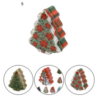 <cod> caja de caramelos duradera de navidad santa claus impresión regalo puede resistente al desgaste para el hogar