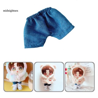 midnightsex_ detallada muñeca monos de mezclilla pantalones cortos elegantes para niños