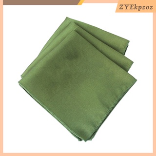 Various Hot Men\'s Polyester Silk Square Napkin Hankies Handkerchief 10pcs
