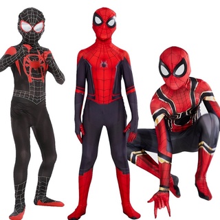 Lejos De Casa Spiderman Cosplay Disfraz Peter Parker Zentai Traje De Superhéroe Mono De Halloween (4)