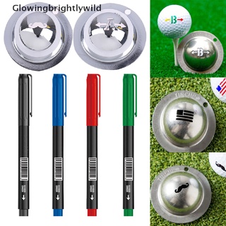 GBW Golf Ball Line Marker Stainless Steel Marker Pen Golf Putting Positioning Aids HOT