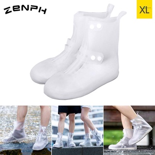 Zaofeng botas de lluvia al aire libre zapatos de lluvia cubierta transparente zapatos de lluvia impermeable antideslizante botas antideslizantes regalos para hombres mujeres niños