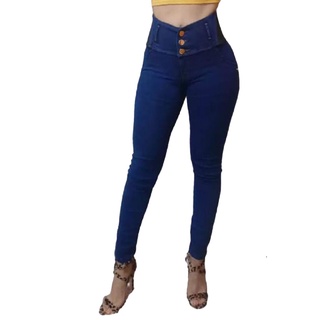 Pantalon Mezclilla Jeans Dama Colombiano Hb1 Resorte