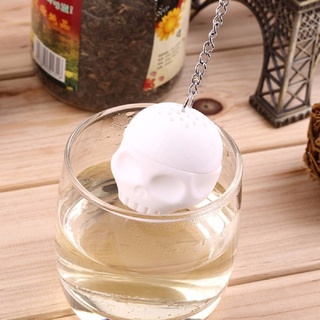 riseHuman filtro de té en forma de calavera de silicona interesante filtro de infusor de té (6)