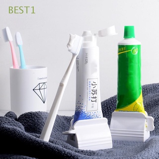 BEST1 accesorios de limpieza de dientes exprimidor de pasta de dientes reutilizable tubo de cepillo de dientes titular Manual de plástico para el hogar cuarto de baño soporte soporte/Multicolor