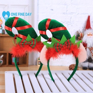 navidad elfo diadema de pelo, pequeño sombrero puntiagudo, diadema orejas con elfo, diadema B9B8
