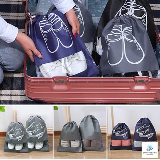 5pcs bolsa de almacenamiento de zapatos de viaje con cordón bolsa de zapatos impermeable a prueba de polvo portátil de gran capacidad bolsa de zapatos