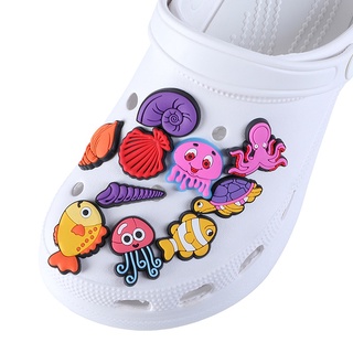 CHARMS nuevo pvc jibbitz agujero zapatos accesorio de dibujos animados animales marinos hebilla encantos zapato decoratio