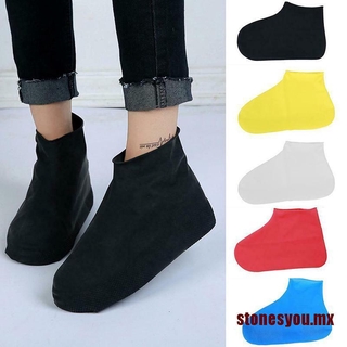 SYOU Overshoes Rain Silicone Waterproof Shoes Covers Boots Cover Protector Recyc