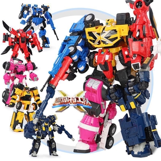 Miniforce X 5 en 1 Transformers juguete Commandox agente coche Robot juguete niños
