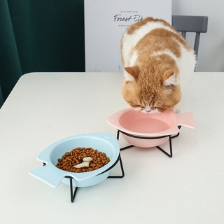 Cuenco de cerámica para gatos cuenco de comida para gatos cuenco para perros cuenco para beber cuenco doble cuenco de pr (4)