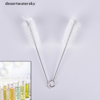 desertwatersky 2 piezas de laboratorio de química de prueba tubo de limpieza de botellas cepillos limpiador de suministros de laboratorio dws