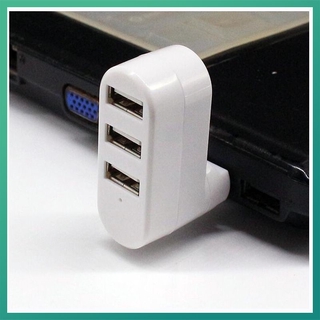 USB 2.0 three-port hub 7-character rotating HUB three-port multi-function extender USB three-port splitter