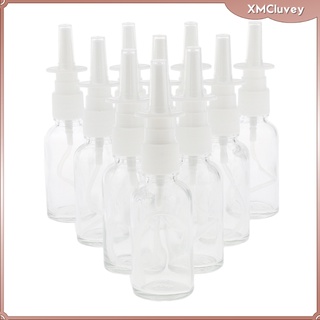 [listo Stock] 10 botellas vacías recargables de vidrio Nasal Spray fino bomba de niebla viales 30 ml traje para maquillaje agua Perfumes aceites esenciales