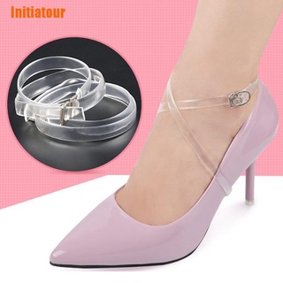 Initiatour^-^ 1 par de accesorios de zapatos invisibles elásticos de silicona transparente correas de cordones
