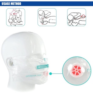 Llavero al aire libre resucitador cara escudo de emergencia primeros auxilios suministros CPR máscara (7)