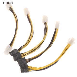 [WYL] 5 pzs adaptador de Cable de alimentación de 4 pines ATX macho a 8 pines hembra EPS conector de alimentación CPU **