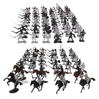 [KESOTO] Caballeros juguetes guerreros caballeros caballos regalos de navidad cumpleaños 52pcs
