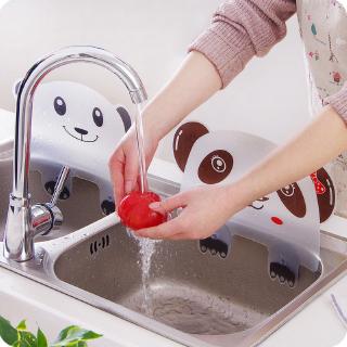 lindo panda sucker taza de agua salpicadura de agua impermeable deflector de pantalla lavabo lavabo soporte (2)