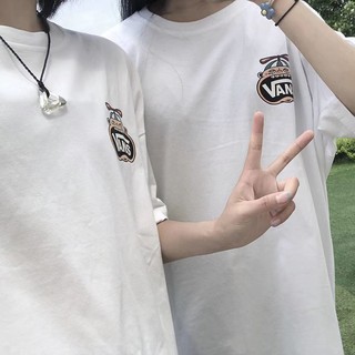 Puro Camiseta de algodón de manga corta mujer 2021 verano nuevo estudiante coreano ropa suelta blusa de viento BF de media manga blanca en marea [enviada dentro de 5 días] (6)