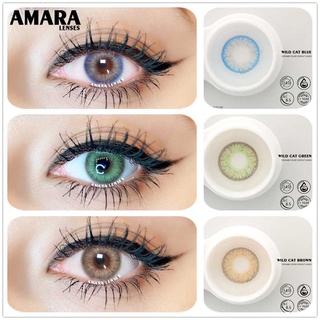 AMARA lentes de contacto de Color verde/gato/gato/azul Cosplay/lentes de contacto de belleza/lentes de contacto anuales 1 par