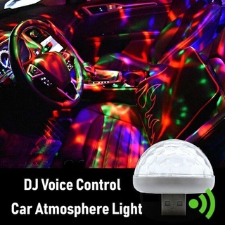 Mini luz estéreo para automóvil, adornos de luz led de colores para fiesta de karaoke, con usb, luz rgb, ideal para iluminación de fiesta, e7l5
