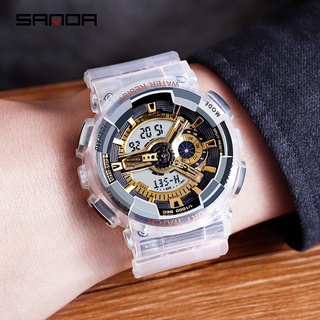 (uhuizsr3456.mx) reloj deportivo impermeable a la moda transparente correa digital pareja reloj mujeres (3)