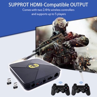 Console de videogame sem fio 4K HDMI Exibição Video Game 6000+ Jogos Retro 2 Controles Jogos de TV guardian (6)