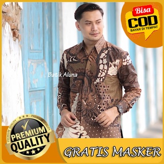 Moderno Premium de manga larga de los hombres Batik camisa completa Furing Original Solo Batik camisa PCW 067