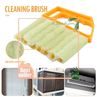 Keration - cepillo limpiador para ventanas (7 listones, aire acondicionado, limpieza de suciedad) (4)