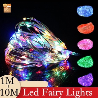 luces navidenas Luces LED de 10M 5M 3M 2M/decoración de fiesta de navidad en casa/luces de hadas estrelladas USB de pilas