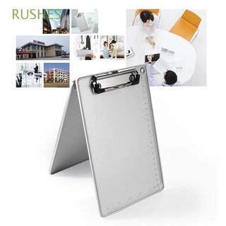 RUSHES School Supplies Clipboard File Organizer Writing Pads Writing Board Clip A5 Office Supplies Paper Ticket Storage Collect Book Aluminum Alloy Stationery A4 Document Holder