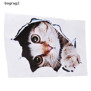 [Bograg2] 1PC Cute cat car sticker 3D animal vinyl decal reflective car stickers MX66 (6)