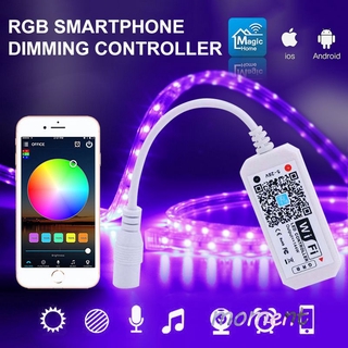 moment smart wifi controlador led tira rgb cambio de color inalámbrico control remoto música compatible con comando de voz control momen