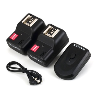 [Motorstore12] Wireless 4 Channels Practical Flash Trigger Transmitter With 2 Receivers Set