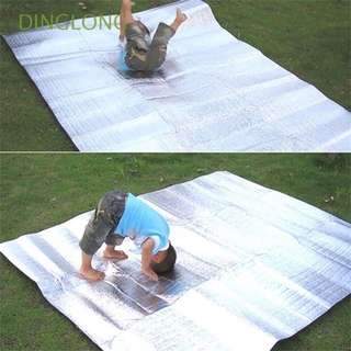 DINGLONG almohadilla plegable al aire libre EVA colchón Picnic dormir impermeable aluminio plegable alfombrilla de papel/Multicolor