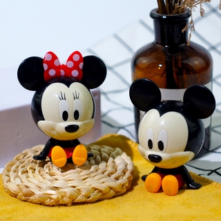 2 en 1 de dibujos animados de Mickey Minnie Mouse muñeca Topper decoraciones modelo de acción figuras de bebé fiesta de cumpleaños niños regalos juguetes suministros