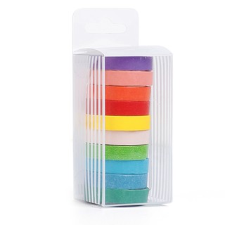 color caramelo arco iris color y cinta de papel puede rasgar pegamento diy mano de los niños de la cuenta de decoración pegatinas 10 rollos