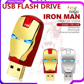 [ft] unidad flash usb 2.0 de iron man 512gb/1tb/2tb/disco de almacenamiento de datos k1