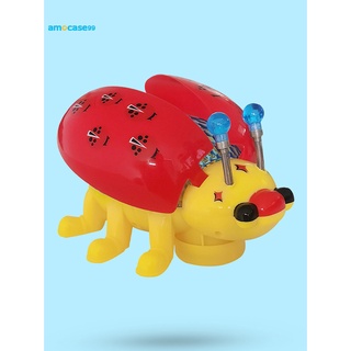 Amo juguete robot mariquita Que camina/Música/ mariquita/eléctrico/rompecabezas para niños (6)