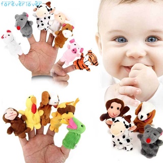 12pcs terciopelo pequeño animal en jardín bebé historias ayudante dedo títeres juguetes conjunto de regalo de navidad para niños