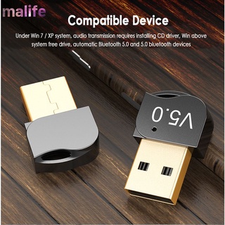Nuevo Adaptador USB bluetooth 5.0 Receptor De audio Compatible Con win8/10 malife