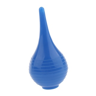 [Hellery] Bulb Syringe - Rubber Suction Ear Washing Syringe Squeeze Bulb Ear Blue
